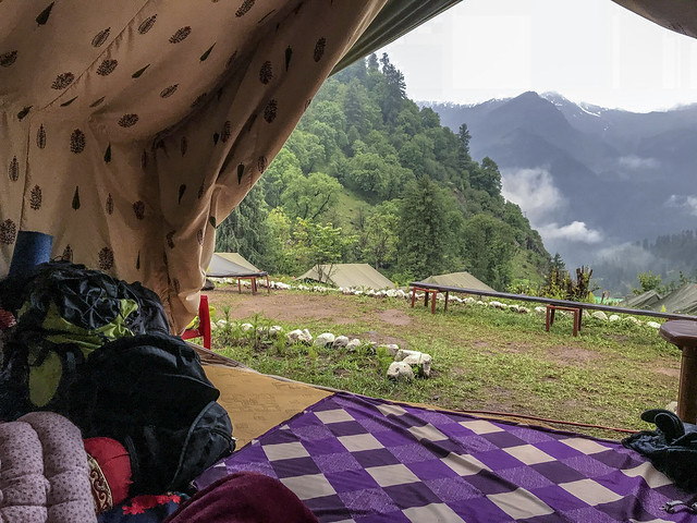 View from the tent at Tosh village