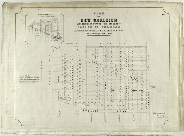 Plan of New Oakleigh, auction 15 November 1884