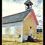 Old One Room School House Park Rapids MN 20 June 2018 Painterly