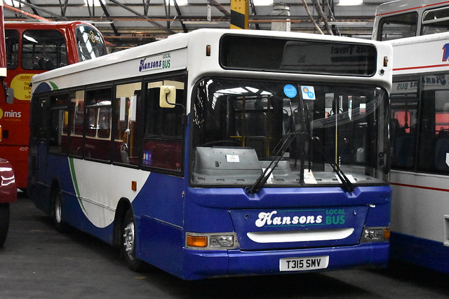 Ex-'Hanson's Local Bus' Plaxton Dennis Dart '0315' (T315 SMV)