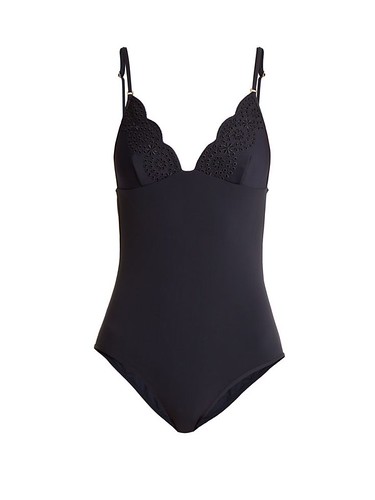 Trending Ideas -  Swimwear 2018  : Stella McCartney Scallop-edged broderie anglaise swimsuit | by Fashion USA