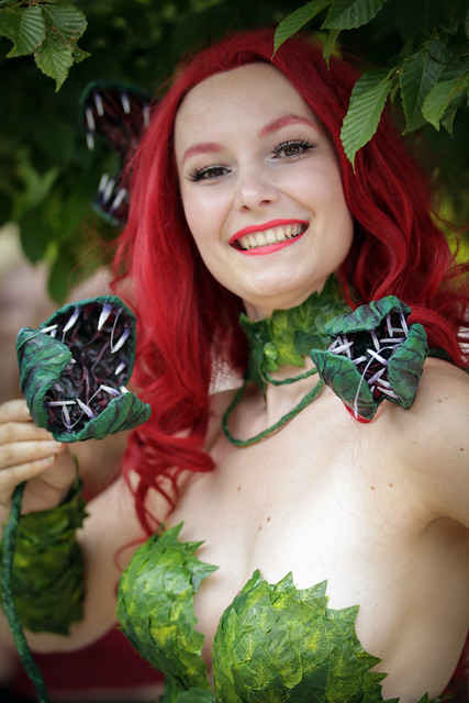 Poison Ivy cosplayer at ExCeL London's MCM Comic Con, May 2018
