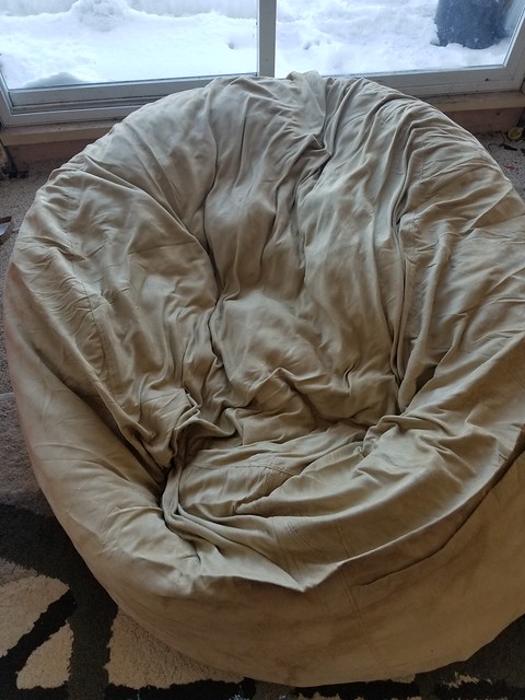 Comfy Sacks Bean Bag Chair deflated