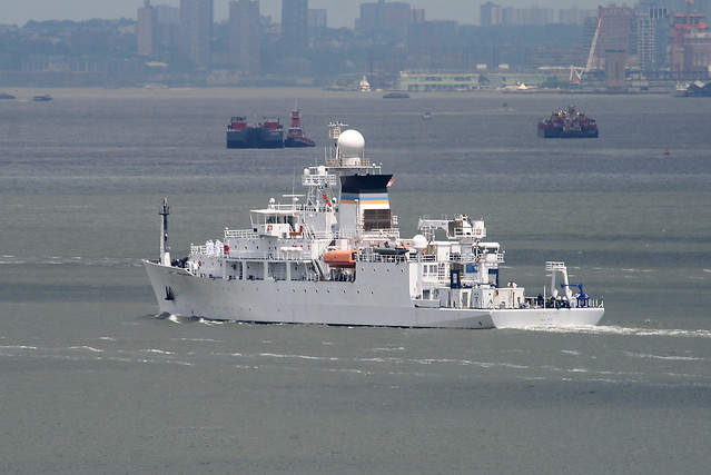 USNS Maury (T-AGS-66), at Staten Island, New York, USA. May, 2018