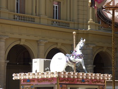 Palazzo dell’Arcone di Piazza - Piazza della Repubblica, Florence - carousel - horse and satellite dish