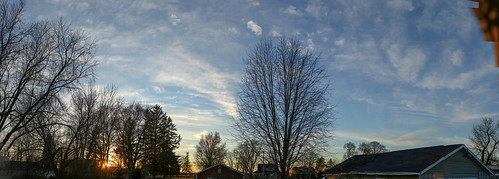 sunset panorama clouds walworth wisconsin trees canon 7d mark ii backyard