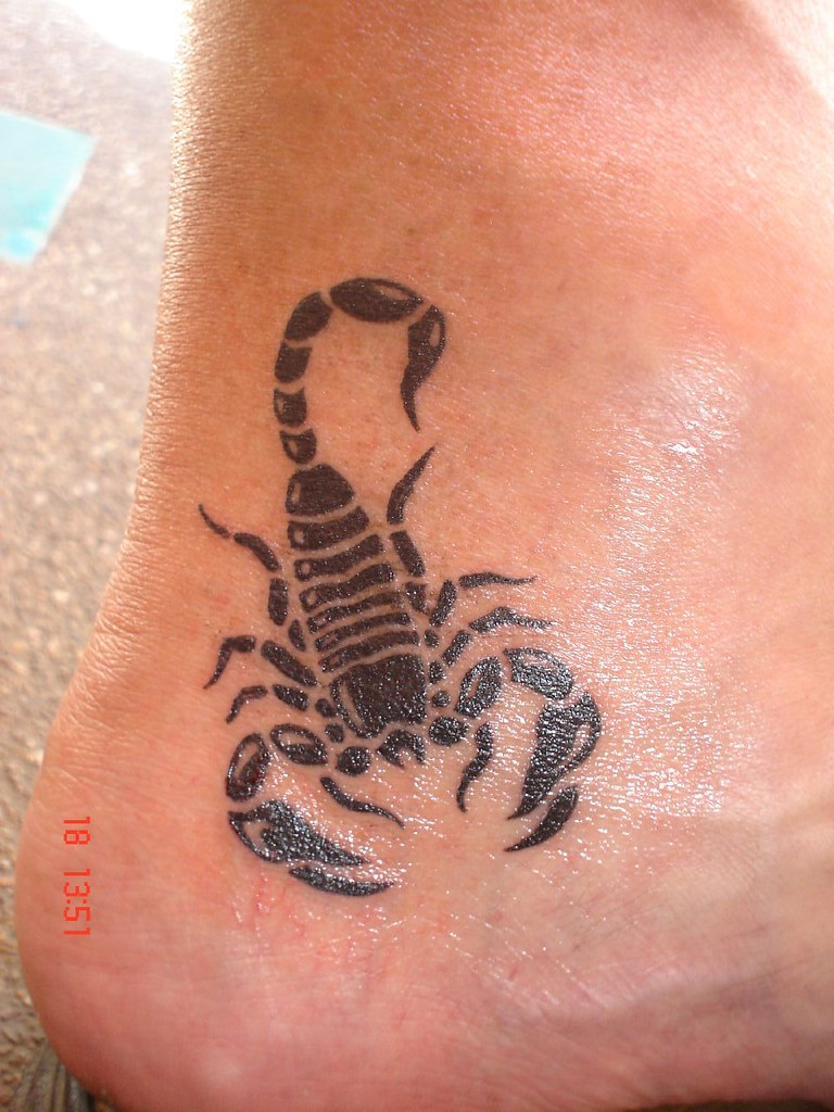 scorpion tattoo (Dejavu Tattoo Studio Chiangmai Thailand) | Flickr