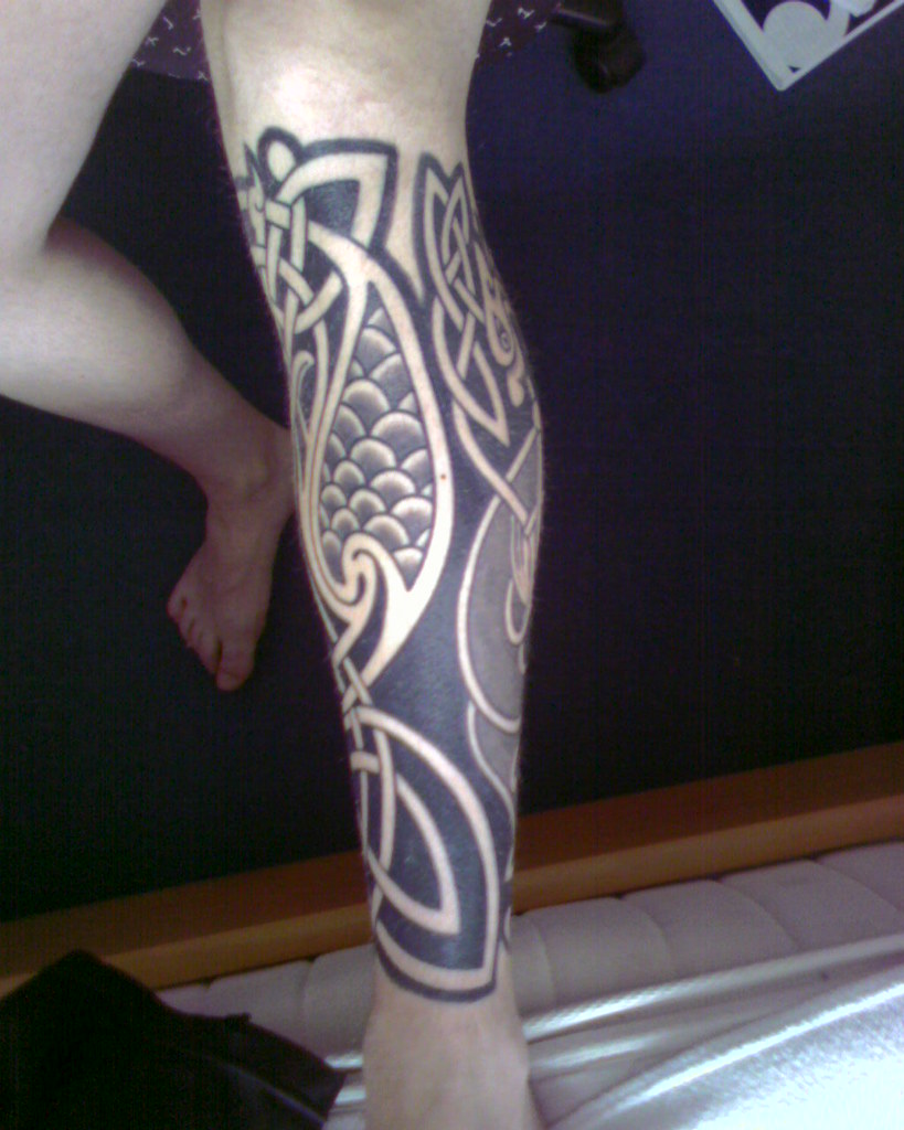Celtic Tattoo Left Lower Leg Part 2 Had The Lion Done Firs Flickr