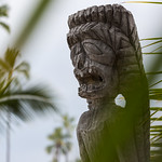 Carving at Puʻuhonua o Hōnaunau National Historical Park