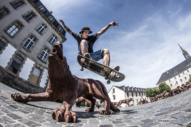 Basile Danet.Ollie over the wolf.