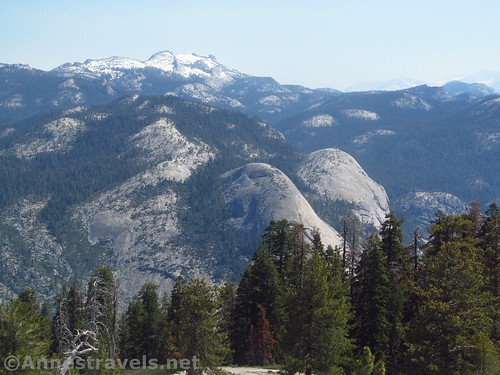 Peaks and domes from Sentinel Dome in Yosemite National Park, California
