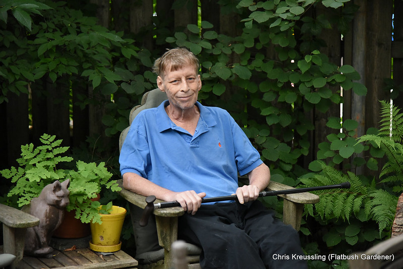 David Charles Ashley, in my backyard, July 2018, 2 weeks before he died