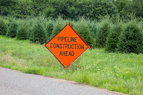 columbiacounty naturalgas lng atlanticsunrise williams pipeline fracking roadsign sign pipelineconstruction bloomsburg pennsylvania unitedstates us