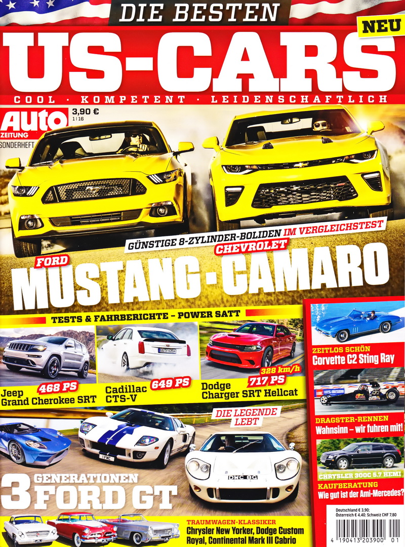 Image of Auto Zeitung - US-Cars - 2016-01 - Cover