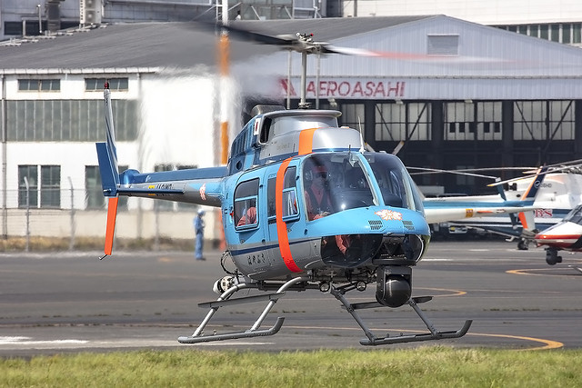 JA31MP, Bell 206L Long Ranger Tokyo Metropolitain Police @ Tokyo Heliport RJTI