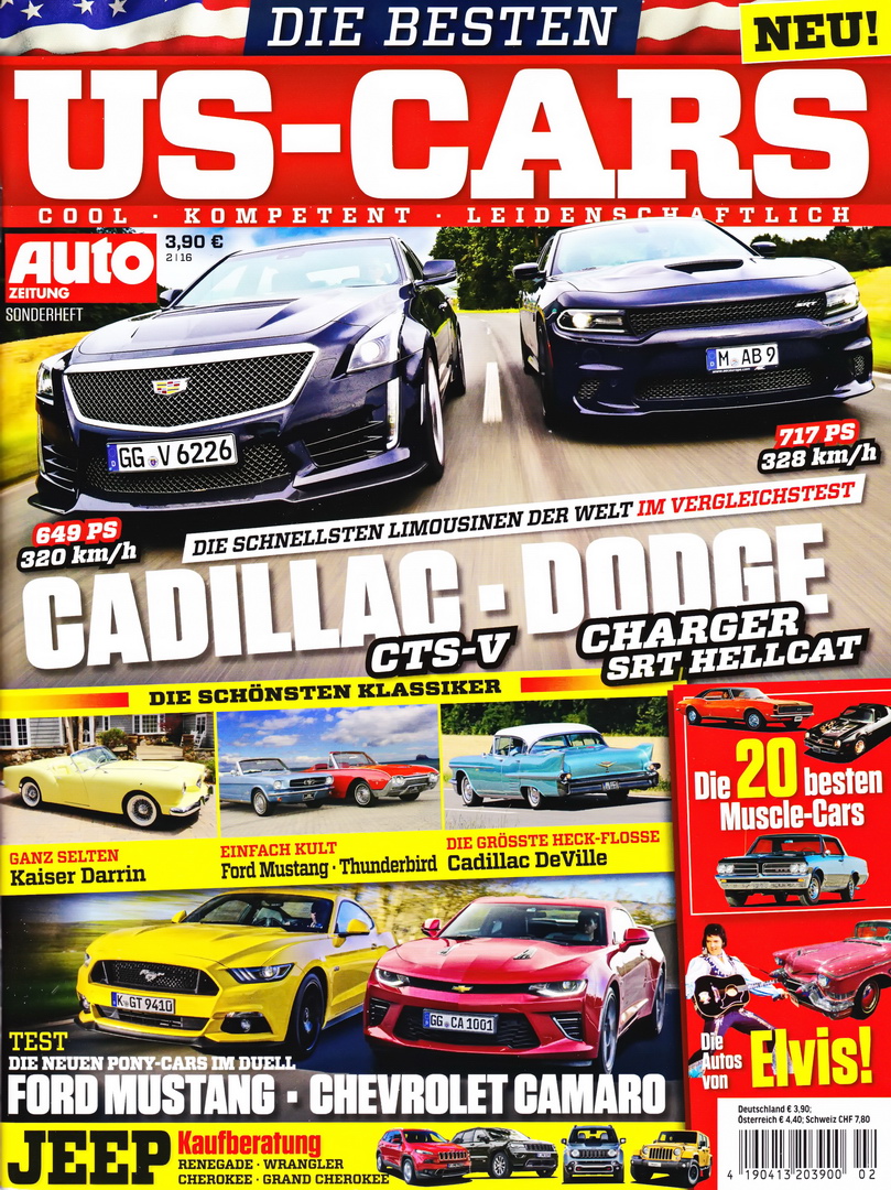 Image of Auto Zeitung - US-Cars - 2016-02 - Cover