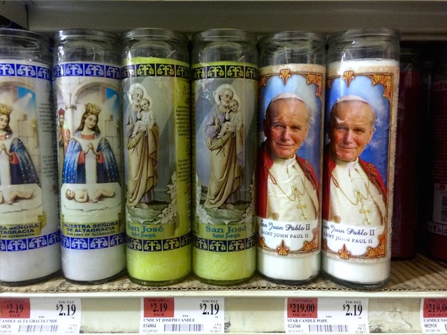 there's a whole aisle of these candles in my local grocery store