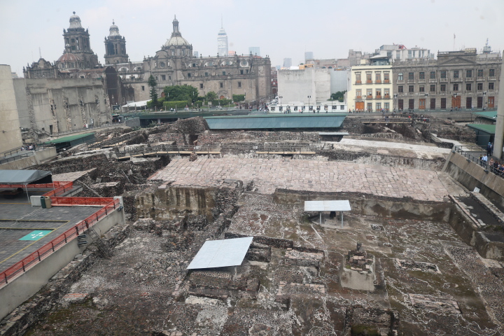 Templo Mayor - the central temple site of central Aztec Tenochtitlan