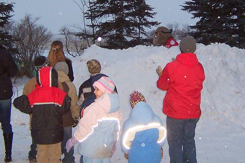 winter people canada fun amusement tourist canadian alberta crowds attraction groundhogday balzac altamons balzacbilly