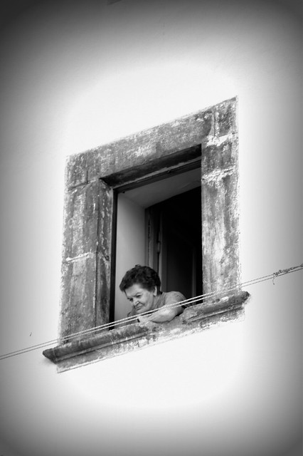 Pescocostanzo (Aq), Woman at the window.
