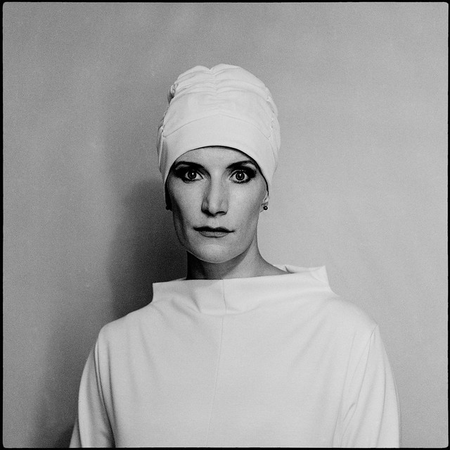 woman with bathing cap