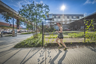 Woman Running Krog Street