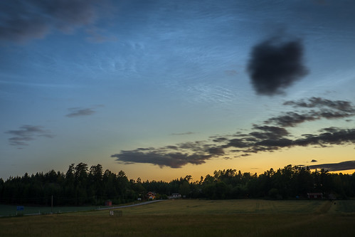 spaceclouds sweden nighttime night summer clouds landscape tranquility dusk