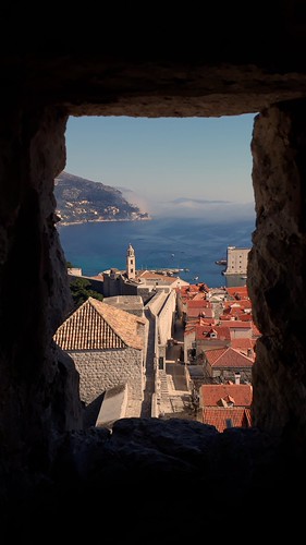 A great view through the windows of Dubrovnik walls. | by gyselecaneparo