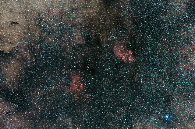 NGC 6357 & NGC 6334 in the constellation Scorpius