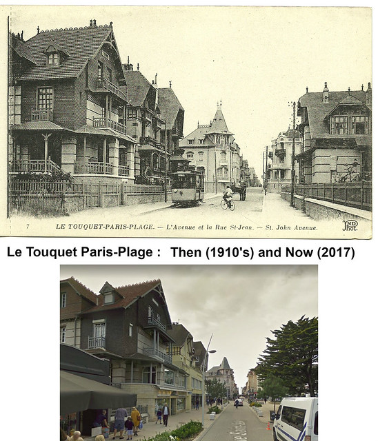1910's tramways of Paris-Plage. (Photo No.4 of 6) Then & Now