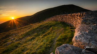 Mourne Wall, Slieve Commedagh. Northern Ireland.