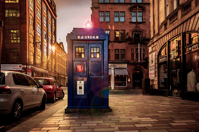 The TARDIS has just landed in Glasgow