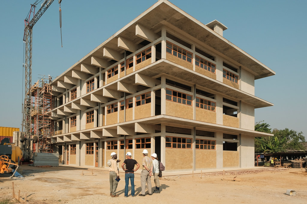 Construction site at UNIKIS, Kisangani, DRC.