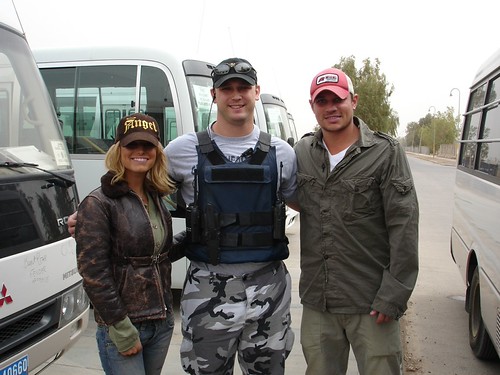 Jessica Simpson, Nick Lachey, and I in Iraq | by Chad Holt