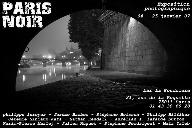 Paris Noir - flickr@paris Exhibition (flyer)
