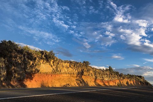 basalt volcanicash warnermountains modoccounty california alturas highway395 formation rock clouds highway