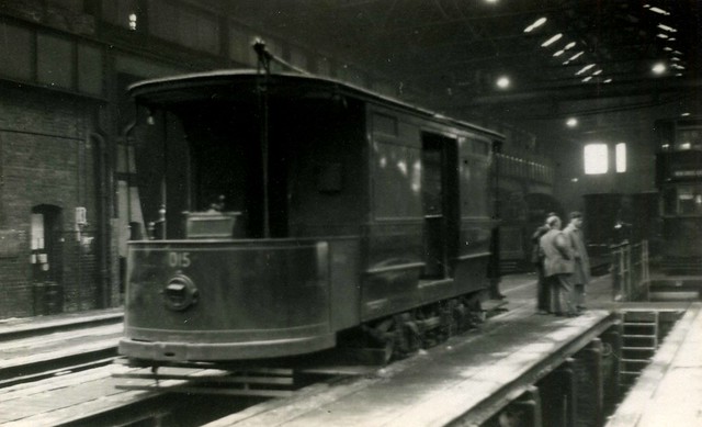 6 May 1950 -  LCCT 015 at New Cross Depot.