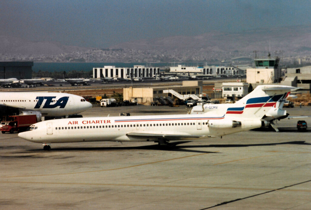 F-GCMV Boeing 727-2X3 cn 22608 ln 1727 Air Charter International Athens 27Sep88 b