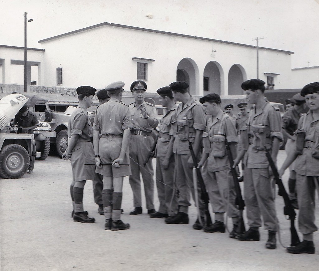 British Troops in Derna Libya 1956
