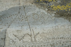 Petroglyphs at Petroglyph Pt at Lava Beds NM-04 5-27-18