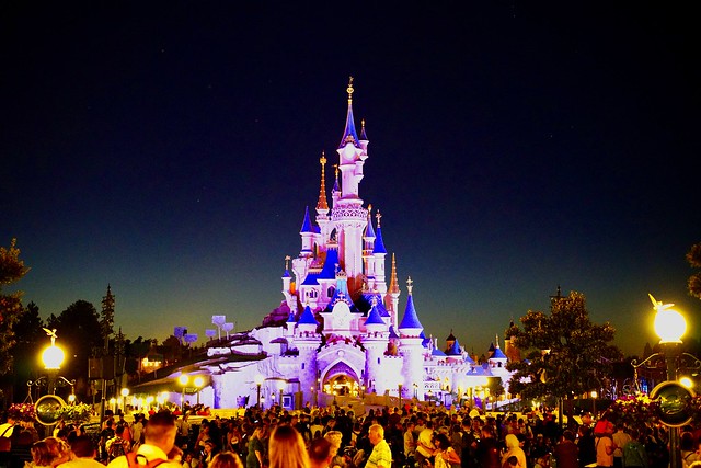 Disneyland Paris castle Sony A7rii iso 10,000 1/30th handheld