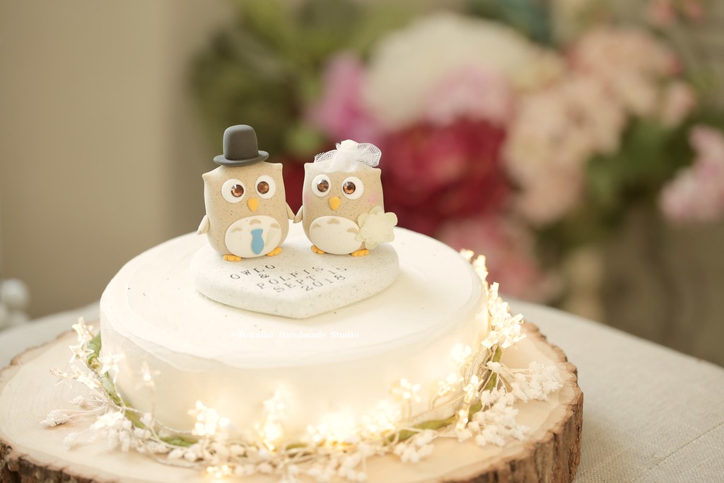 Owls in Love wedding cake topper Wedding Cake Topper 