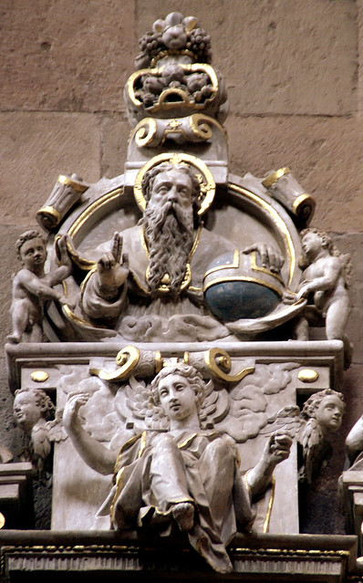 Mainz, Dom St. Martin, Grabmal des Domprobstes Georg von Schönenburg, Gottvater (God the Father)