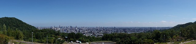 旭山記念公園のいま空  パノラマ写真