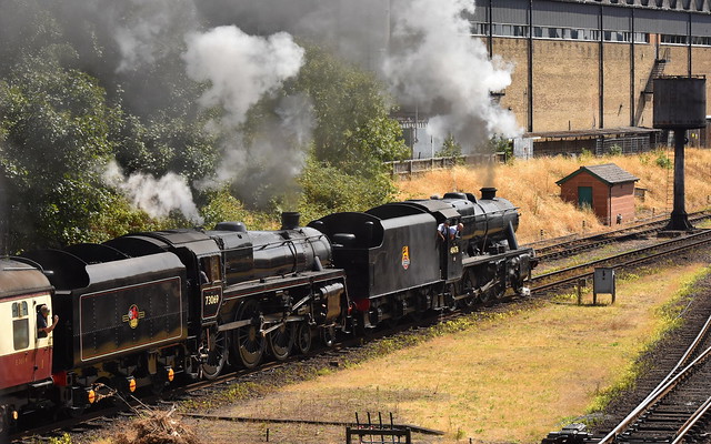 Double Header - 73069 and 48476 - BR 50th Anniversary if the end of steam.