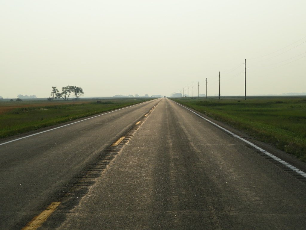 U.S. Route 83 Between Renville and Westhope, North Dakota