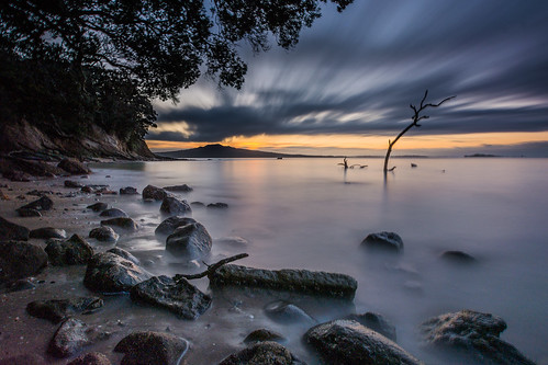 sunrise coast ocean seascape nature volcano landscape