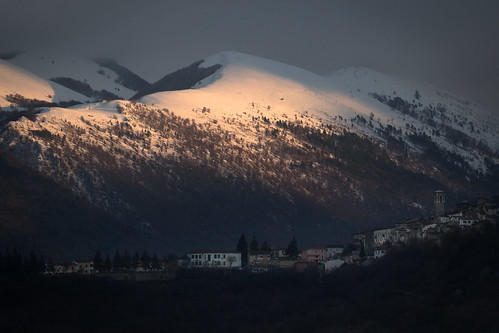 Before the night by luigig75, mountains sunset ortonadeimarsi tramonto snow winter 2018 canon 70d tamronsp150600mmf563divcusd land