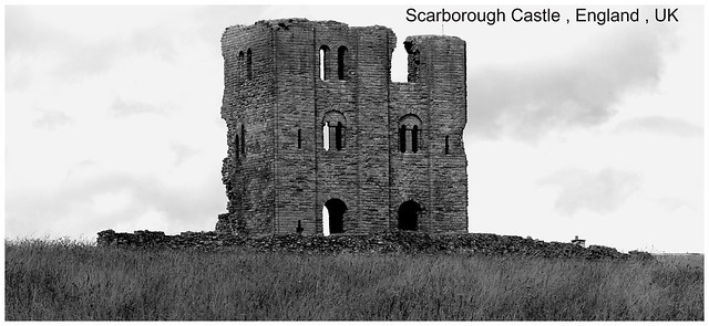Scarborough Castle  12th-century Ruins . North Yorkshire, England , UK (19-08-18)
