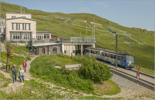 rochers de naye mountain switzerland alps railway station